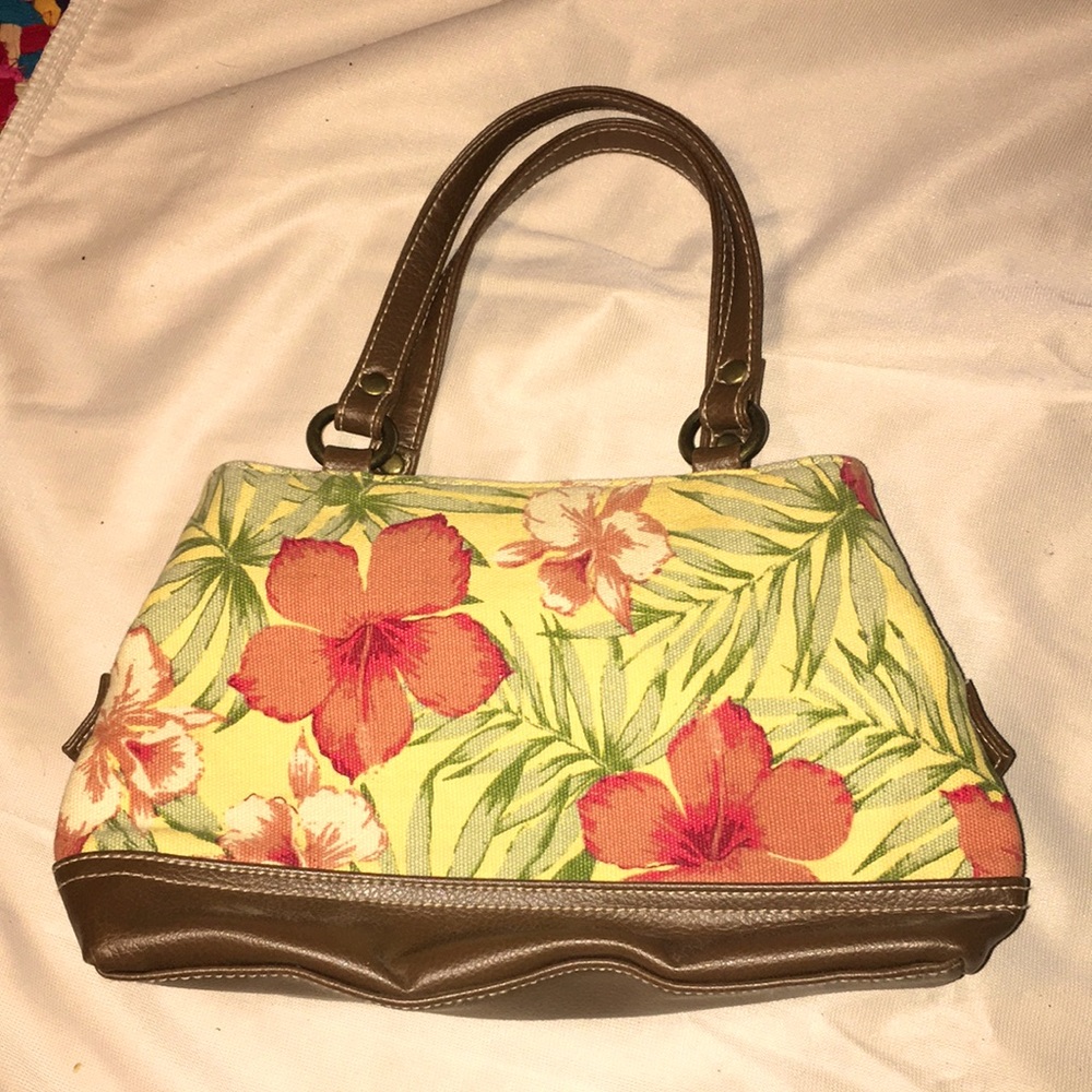 Vintage Hibiscus Hawaiian Themed Small Handbag